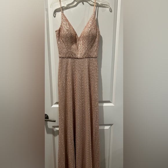 Rose Gold Prom Dress - Picture 4 of 4